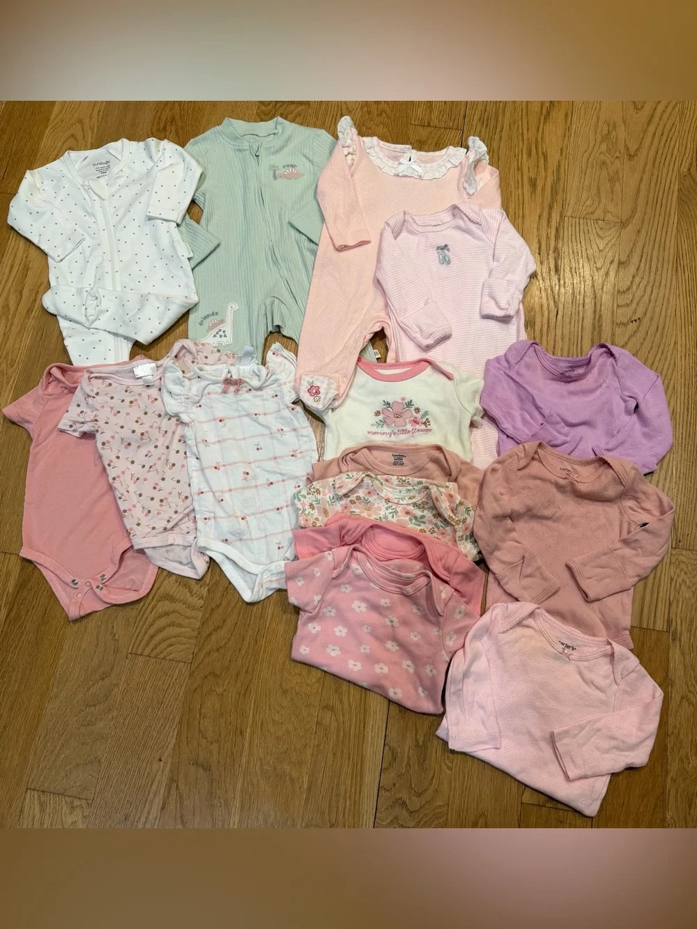 Baby girl clothes bundle nb-3mo onesies